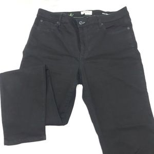 Orvis Skinny Jeans Mid Rise Black Stretch Denim Women's 14